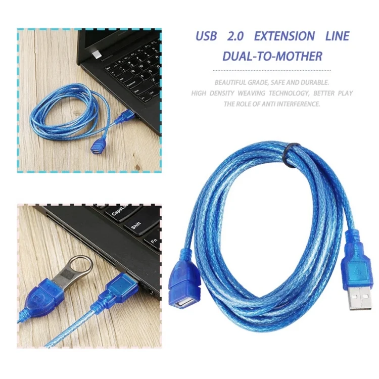 S-PC-2193_3.webp High Speed Transmission USB 2.0 AM to AF Extension Cable, Length: 10m - Image 4