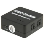 SPDIF / TOSLINK Power Adapter Digital Optical Audio Splitter Amplifier 1x3 Supports 5.1 - Image 2