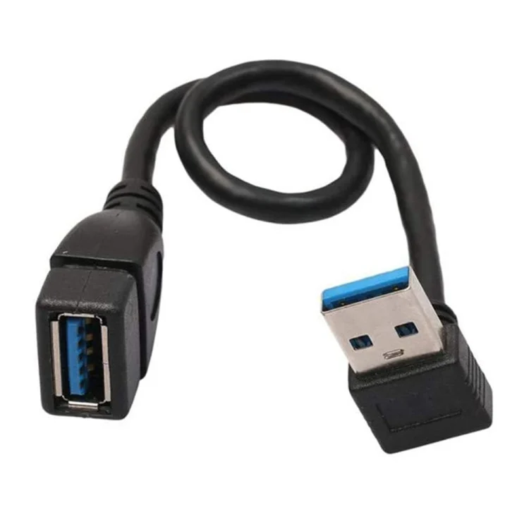 S-PC-2214_2.webp USB 3.0 Down Angle 90 degree  Extension Cable Male to Female Adapter Cord, Length: 15cm - Image 3