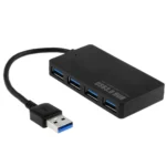 Portable Super Speed 4 Ports USB 3.0 HUB LED Indicator 5Gbps Hot-swap, Clear USB3.0 Signal - Image 2