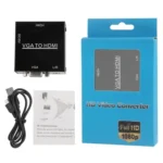 HD 1080P HDMI Mini VGA to HDMI Scaler Box Audio Video Digital Converter Adapter for PC / HDTV - Image 5