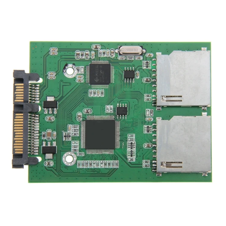 S-PC-2384_1.webp Dual SD Card To 22 Pin SATA Adapter Converter Card - Image 2