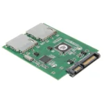 Dual SD Card To 22 Pin SATA Adapter Converter Card - Image 4