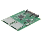 Dual SD Card To 22 Pin SATA Adapter Converter Card - Image 5