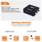 VK-126 Mini HD HDMI to AV/CVBS Video Converter Adapter - Image 11