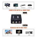 VK-126 Mini HD HDMI to AV/CVBS Video Converter Adapter - Image 12