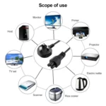High Quality 3 Prong Style UK Notebook AC Power Cord, Length: 1.5m - Image 5