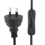 2 Prong Style UK Plug AC Power Cord with 304 Switch, Length: 1.2m - Image 3