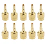 10 PCS Gold Plated Crimp SMA Male Straight Connector Adapter for RG174 / RG188 / RG316 / LMR100 Cable - Image 4