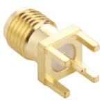 10 PCS Gold Plated SMA Female Panel Mount PCB Square Equally RF Connector Adapter - Image 3