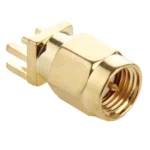 10 PCS Gold Plated SMA Male Jack Socket PCB Edge Mount Solder 0.62 inch RF Connector Adapter - Image 2