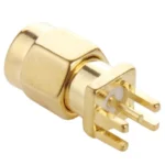 10 PCS Gold Plated SMA Male Jack Socket PCB Edge Mount Solder 0.62 inch RF Connector Adapter - Image 3
