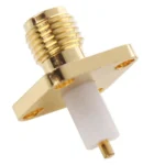 10 PCS Gold Plated SMA Female 4 Holes Chassis Panel Mount Extended Dielectric Solder Connector Adapter - Image 3