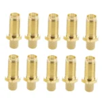 10 PCS Gold Plated SMA Female Crimp RF Connector Adapter for RG58 / RG400 / RG142 / LMR195 Cable - Image 4