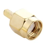 10 PCS Gold Plated Crimp RP-SMA Male Plug Pin RF Connector Adapter - Image 3