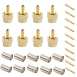 10 PCS Gold Plated Crimp RP-SMA Male Plug Pin RF Connector Adapter - Image 4