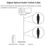 Digital Audio Optical Fiber Toslink Cable, Cable Length: 2m, OD: 4.0mm (Gold Plated) - Image 4