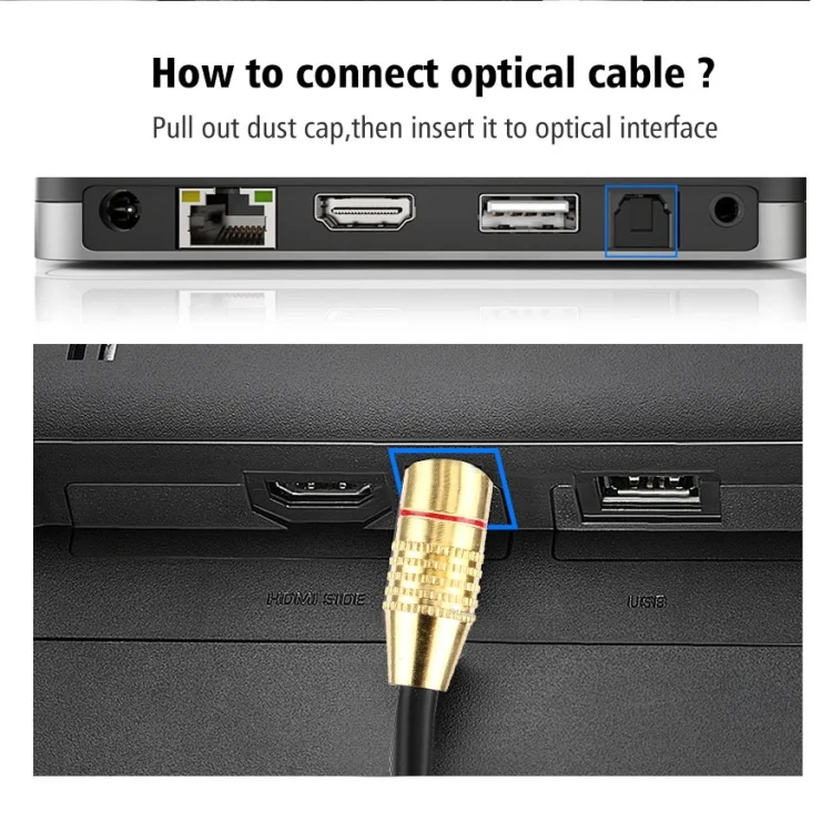 S-PC-41033_3.webp Digital Audio Optical Fiber Toslink Cable, Cable Length: 1m, OD: 5.0mm - Image 4