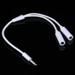 3.5mm Male to 2 Female Plug Jack Stereo Audio Cable for iPhone 6S & 6S Plus & 6 & 6 Plus & 5, iPad Air 2 & Air, Samsung, iPod Laptop, MP3, Length: 24cm - Image 2