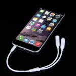 3.5mm Male to 2 Female Plug Jack Stereo Audio Cable for iPhone 6S & 6S Plus & 6 & 6 Plus & 5, iPad Air 2 & Air, Samsung, iPod Laptop, MP3, Length: 24cm - Image 4