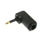 High Quality Gold Plated Square to Round Audio Optical Fiber 90 Degree Optical Fiber Adapter - Image 2
