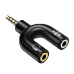 3.5mm Stereo Male to 3.5mm Headphone & Mic Female Splitter Adapter