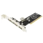 USB 2.0 4+1 Ports PCI Card(Black) - Image 2