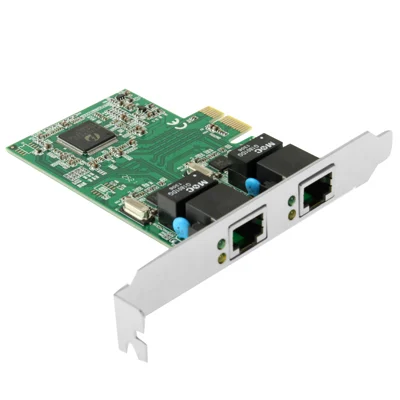S-PCD-1015_1.webp PCI-Express Dual Gigabit Ethernet Controller Card Adapter 2 Port RJ45 10/100/1000 BASE-T (IO-PCE8111-2GLAN) - Image 2