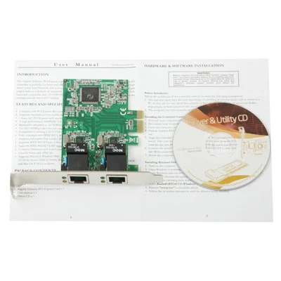 S-PCD-1015_5.webp PCI-Express Dual Gigabit Ethernet Controller Card Adapter 2 Port RJ45 10/100/1000 BASE-T (IO-PCE8111-2GLAN) - Image 6