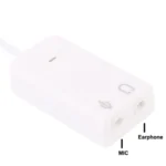 7.1 Channel USB 2.0 Sound Adapter, Plug and Play(White) - Image 3