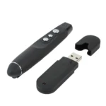 PP-1000 Multimedia Presentation Remote PowerPoint Clicker 2.4GHz RF Laser Pointer with USB Receiver(Black) - Image 2