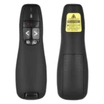 Multimedia Presenter with Laser Pointer & USB Receiver for Projector / PC / Laptop, Control Distance: 15m (R400)(Black) - Image 2