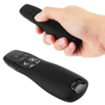 Multimedia Presenter with Laser Pointer & USB Receiver for Projector / PC / Laptop, Control Distance: 15m (R400)(Black) - Image 3