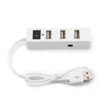 4 Ports USB HUB 2.0 USB Splitter Adapter with Switch - Image 3
