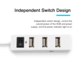 4 Ports USB HUB 2.0 USB Splitter Adapter with Switch - Image 5