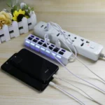 7 Ports USB Hub 2.0 USB Splitter High Speed 480Mbps with ON/OFF Switch / 7 LEDs - Image 12