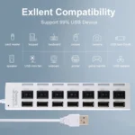 7 Ports USB Hub 2.0 USB Splitter High Speed 480Mbps with ON/OFF Switch / 7 LEDs - Image 10