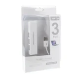 1 Port USB Network With 3 Port USB Hub To Female RJ45 Ethernet Lan Adapter Card(White) - Image 4