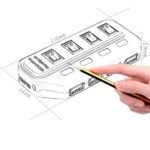 4 Ports USB 3.0 Hub with Individual Switches for each Data Transfer Ports(Black) - Image 5