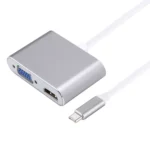2 in 1 VGA & HDMI Female to USB-C / Type-C Male Hub Splitter Adapter