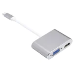 2 in 1 VGA & HDMI Female to USB-C / Type-C Male Hub Splitter Adapter - Image 3