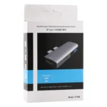 Double USB-C / Type-C to PD Port + USB 3.0 + HDMI Multifunctional Extension HUB Adapter - Image 4