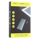 11 in 1 VGA + LAN Port + 4 x USB 3.0 + SD / TF Card + HDMI + Audio Port + USB-C / Type-C Female to USB-C / Type-C HUB Adapter - Image 4