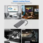 11 in 1 VGA + LAN Port + 4 x USB 3.0 + SD / TF Card + HDMI + Audio Port + USB-C / Type-C Female to USB-C / Type-C HUB Adapter - Image 8