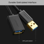 Ugreen 2m USB 3.0 Male to Female Data Sync Super Speed Transmission Extension Cord Cable - Image 4