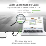 Ugreen 2m USB 3.0 Male to Female Data Sync Super Speed Transmission Extension Cord Cable - Image 9