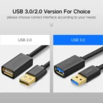 Ugreen 3m USB 3.0 Male to Female Data Sync Super Speed Transmission Extension Cord Cable - Image 8