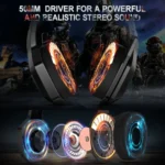 ONIKUMA K10 3.5mm Computer Games Wired Headset with RGB LED Light - Image 4