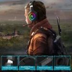 ONIKUMA K10 3.5mm Computer Games Wired Headset with RGB LED Light - Image 6