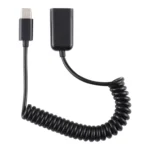 USB-C / Type-C Male to USB Female Laptop Spring Charging Cable - Image 4